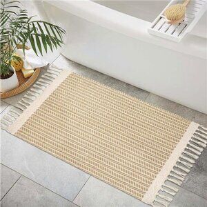 Boho Bathroom Rugs, Small 2x3 Front Door Mat Lightweight Kitchen Rug